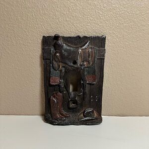 Rustic Western Single Toggle Decorative Light Switch Cover Plate